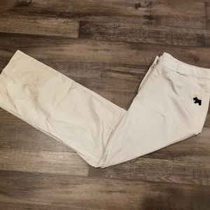 Beige Golf Wear Pants